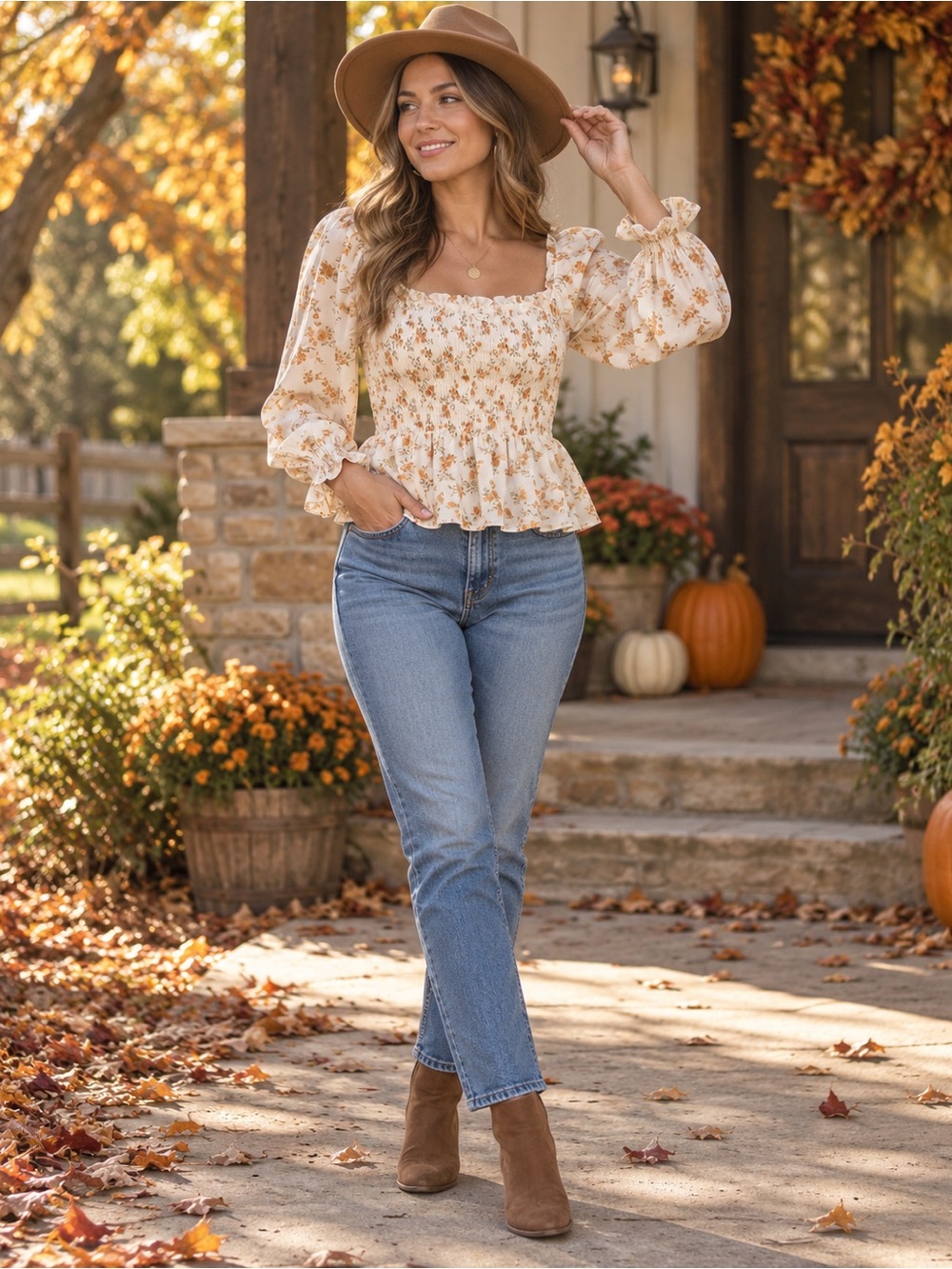 Floral Boutique Top